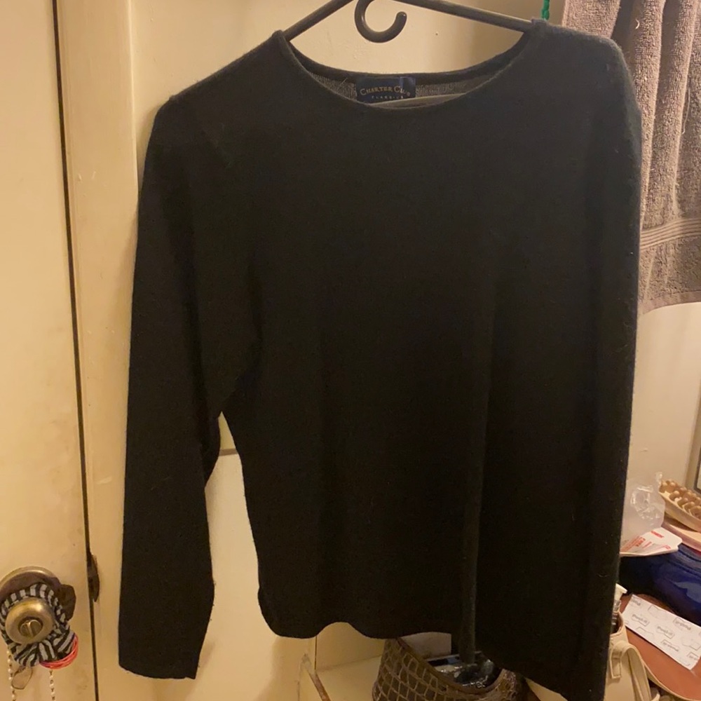 ribbed v-neck sweater